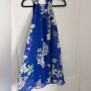 Flower Blue Dress